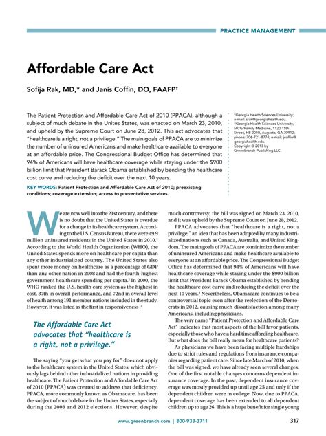 pdf affordable care act
