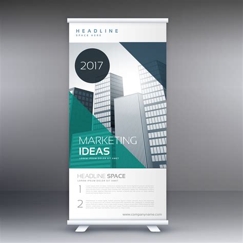 Modern Roll Up Stand Banner Template Download Free Vector Art Stock