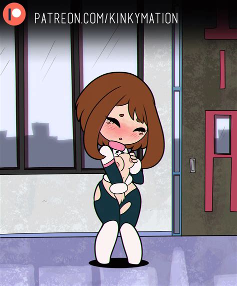 Kinkymation Uraraka Ochako Boku No Hero Academia Patreon Animated Animated  10s 1girl
