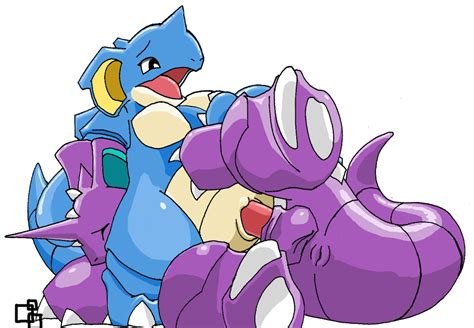 Rule 34 Ass Balls Blue Ass Claws Female Horns Male Nidoking Nidoqueen Penetration Penis