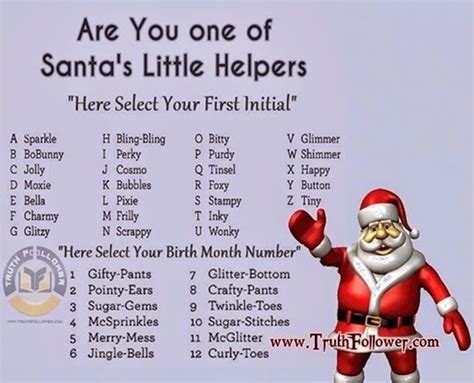 What Is Your Santas Little Helper Name