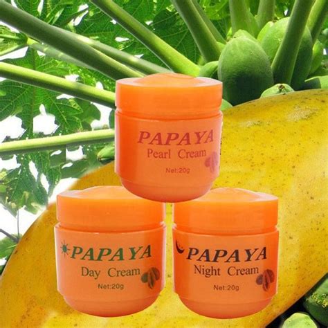 3 Bottleset Papaya Whitening Cream