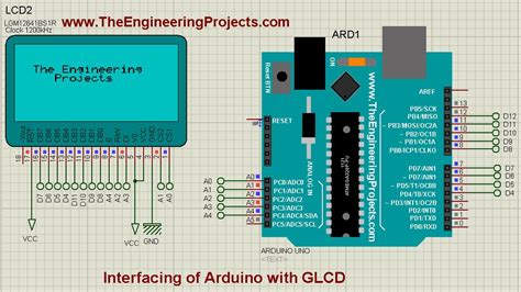 Interfacing Of Arduino With Glcd The Engineering Projects