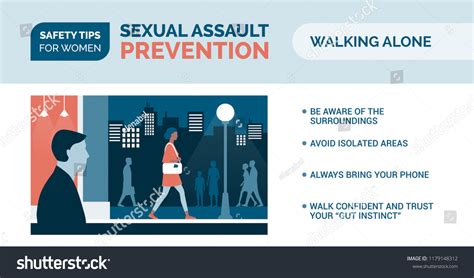 Sexual Assault Prevention Self Defense Tips Stock Vector Royalty Free 1179148312