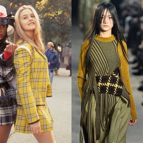 Chers Famous Plaid Set Clueless Inspired Fall 2016 Runway