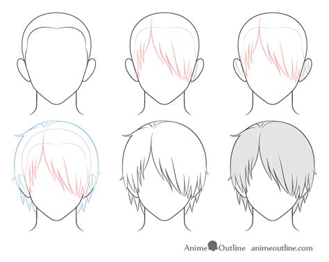 Anime Boy Hair Drawing Step By Step A2d Movie