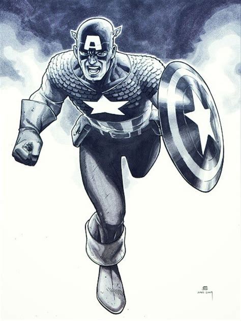Captain America By Jim Cheung Captain America Sketch Captain