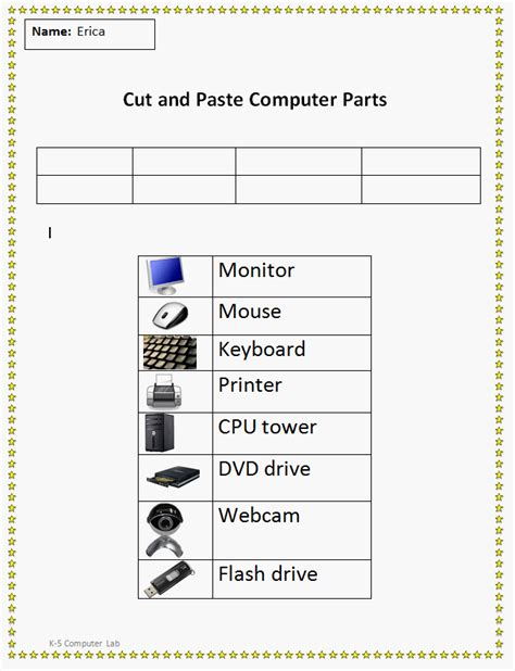 Printable Computer Worksheets