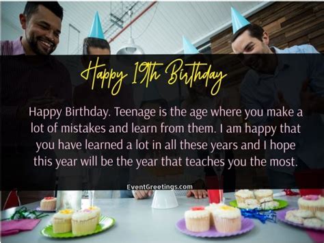 Happy 19th Birthday Wishes And Quotes Events Greetings