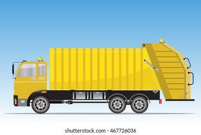 Vektor Stok Garbage Truck Vector Illustration Tanpa Royalti
