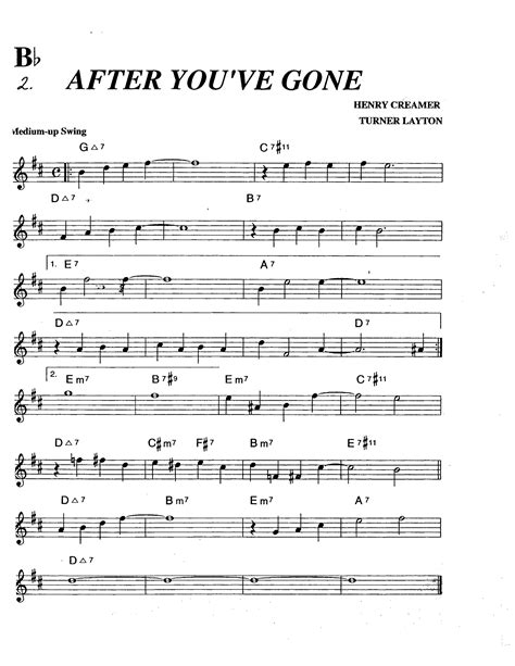 After Youve Gone Jazztutorial