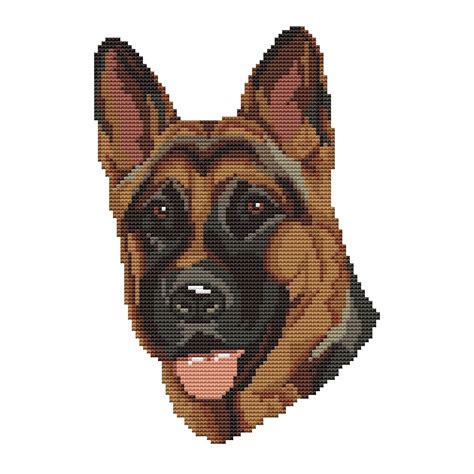 German Shepherd Cross Stitch Pattern Code An 061 Anna Nolfina Buy