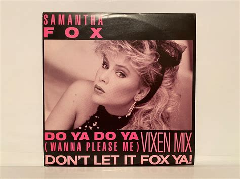 Samantha Fox Album Do Ya Wanna Please Me Vixen Mix Genre Etsy UK