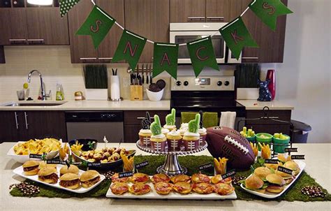 Love This Football Party Snack Table B Lovely Events Football Party