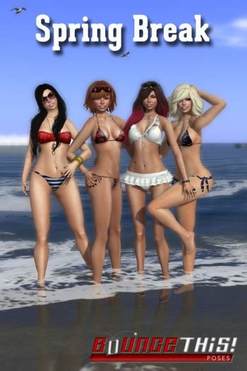 Second Life Marketplace Bounce This Poses Spring Break