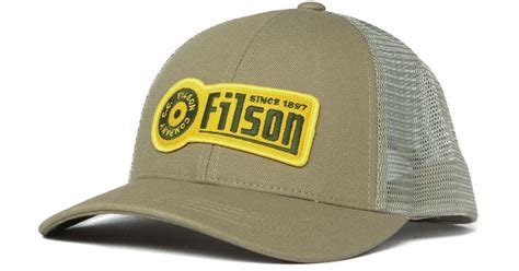 Filson Mesh Snap Back Logger Cap In Green For Men Lyst