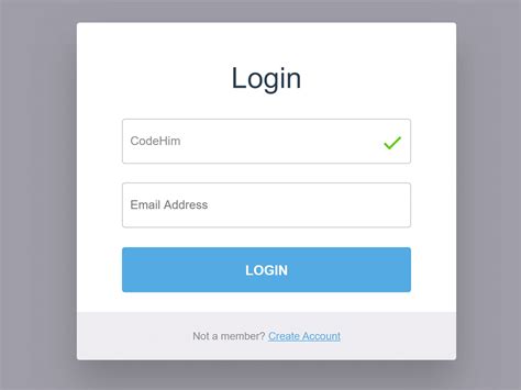 Login Page In Html With Css Code Sample Simple To Difficult Codehim