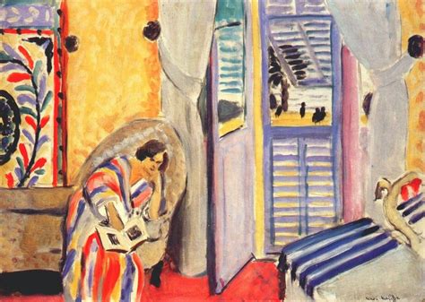 Henrymatisse Interior At Nice Seated Woman With A Book 1919