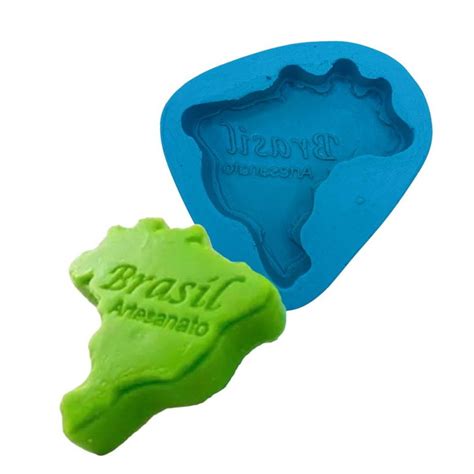 molde de silicone mapa brasil sabonete biscuit resina elo7