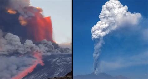Monte Etna El Volcán Más Activo De Europa Entra En Erupción Video