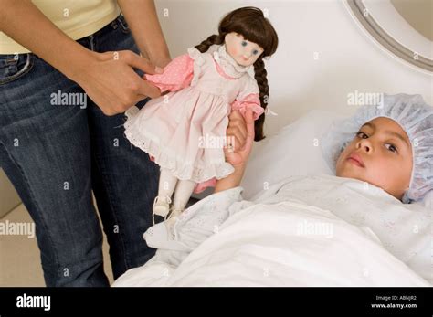 Portrait Of Mother Visiting Daughter In Hospital Stock Photo Alamy