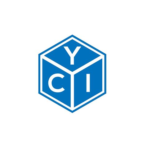 Diseño De Logotipo De Letra Yci Sobre Fondo Blanco Yci Concepto De