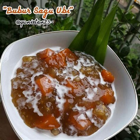 Resep bubur ubi merah ini salah satu menu tradisional yang nikmat. Bubur Sagu Ubi | Makanan dan minuman, Resep masakan, Makanan