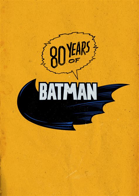 Batman 80 Years On Behance