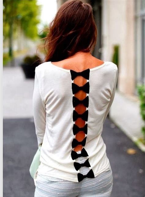 Bow Back Cute Summer Outfits Cute Outfits Bow Back Shirt Cute White