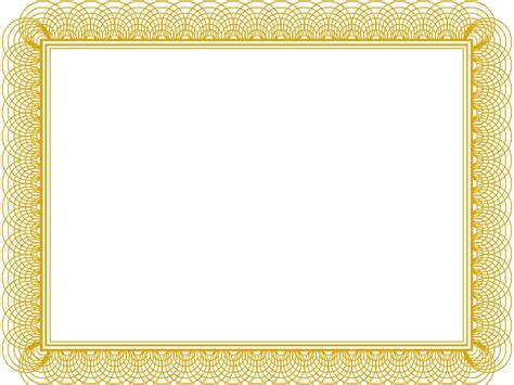 Award Certificate Border Template Pertaining To Gold Regarding Award