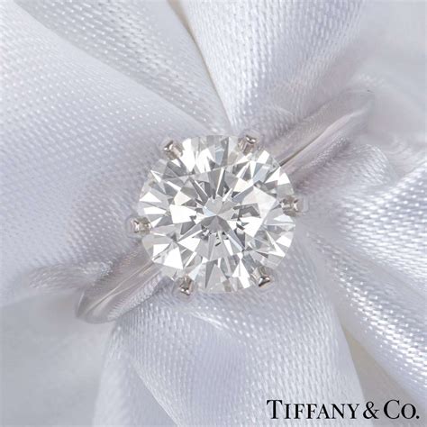 Tiffany And Co Platinum Diamond Setting Band Ring 211ct Gvvs2 Rich