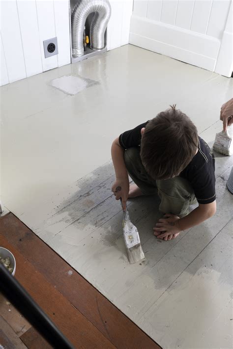 Diy How To Paint Any Wood Floor — The Grit And Polish
