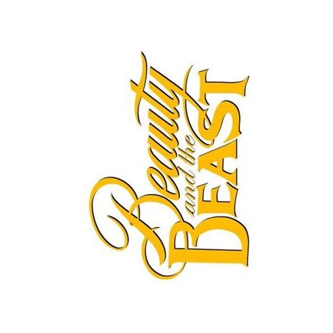 Logo For Beauty And The Beast Liked On Polyvore Featuring Disney