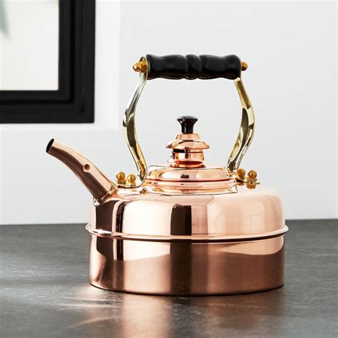 Simplex Heritage No 1 Copper Gaselectric Tea Kettle Crate And Barrel
