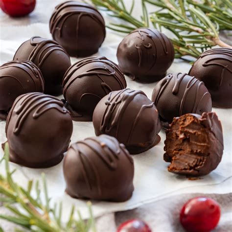 2 Ingredient Dark Chocolate Truffles Recipe Happy Foods Tube