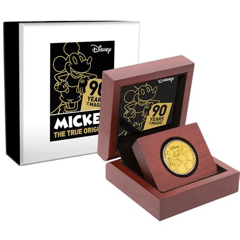 Mickey Mouse 90th Anniversary 14oz Gold Coin New Zealand Mint