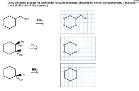 OneClass Draw The Major Product For Each Of The Following Reactions