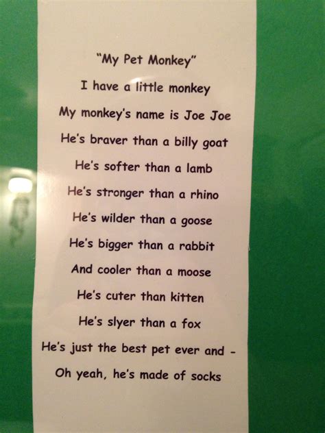 Sock Monkey Poem For Joe Joe Monkeys Funny Pet Monkey Funny Poems