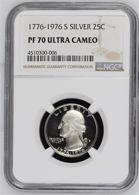 1776 1976 S Silver 25c Pf Coin Explorer Ngc