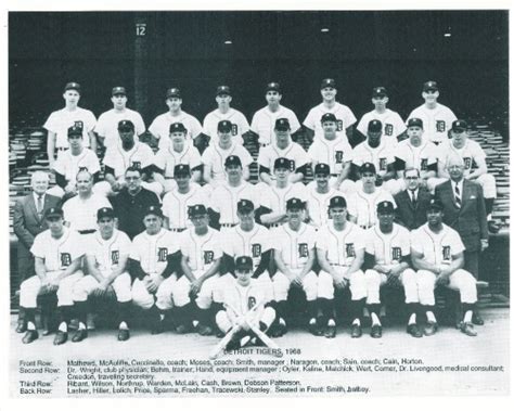 1968 World Series Champion Detroit Tigers These Guys Were My Heroes