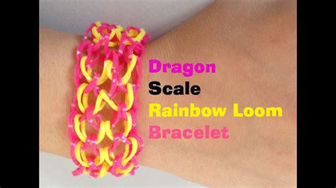 Dragon Scale Loom Bracelet Tutorial Rainbowloom L Jasminestarler Youtube