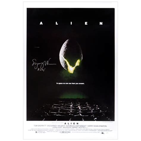 Lot Detail Sigourney Weaver Autographed Alien 27x40 Classic Movie Poster