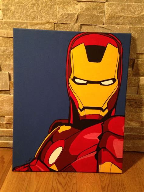 Iron Man Pop Art Barbo Superhero Painting Superhero Pop Art