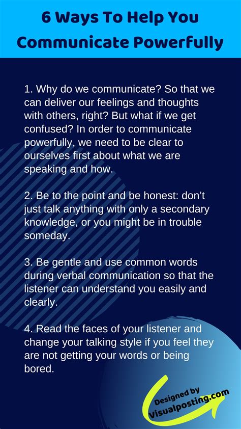 6 Ways To Help You Communicate Powerfull Communication Skills