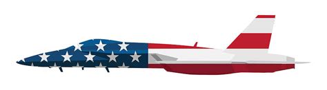 American Flag Military Fighter Jet Airplane Digital Art By Jeff Hobrath