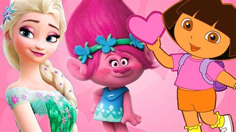 Nickelodeon Dora The Explorer Disney Frozen Elsa Peppa Pig Valentines