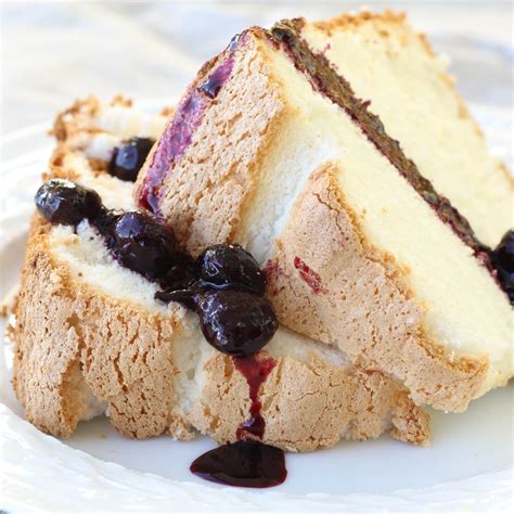 A tube pan with a removable bottom is highly recommended. Angel Food Cake with Blueberry Sauce - American Heritage ...