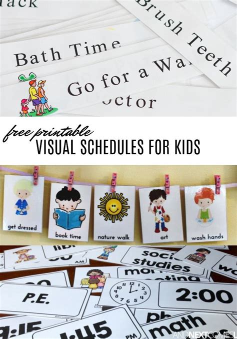 The daily routine printable (3 pages) available in sizes a4, a5, and us letter. Free Visual Schedule Printables to Help Kids with Daily ...