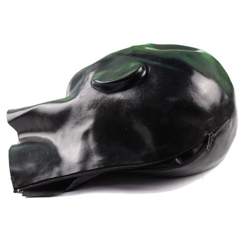 Buy Exlatex Anatomical Latex Mask Heavy Rubber Hood Lined With Red Mouth Sheath Tongue And Nose