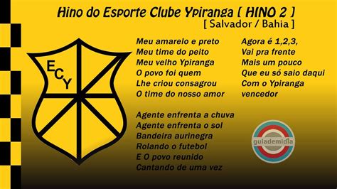 Hino Esporte Clube Ypiranga BA HINO YouTube